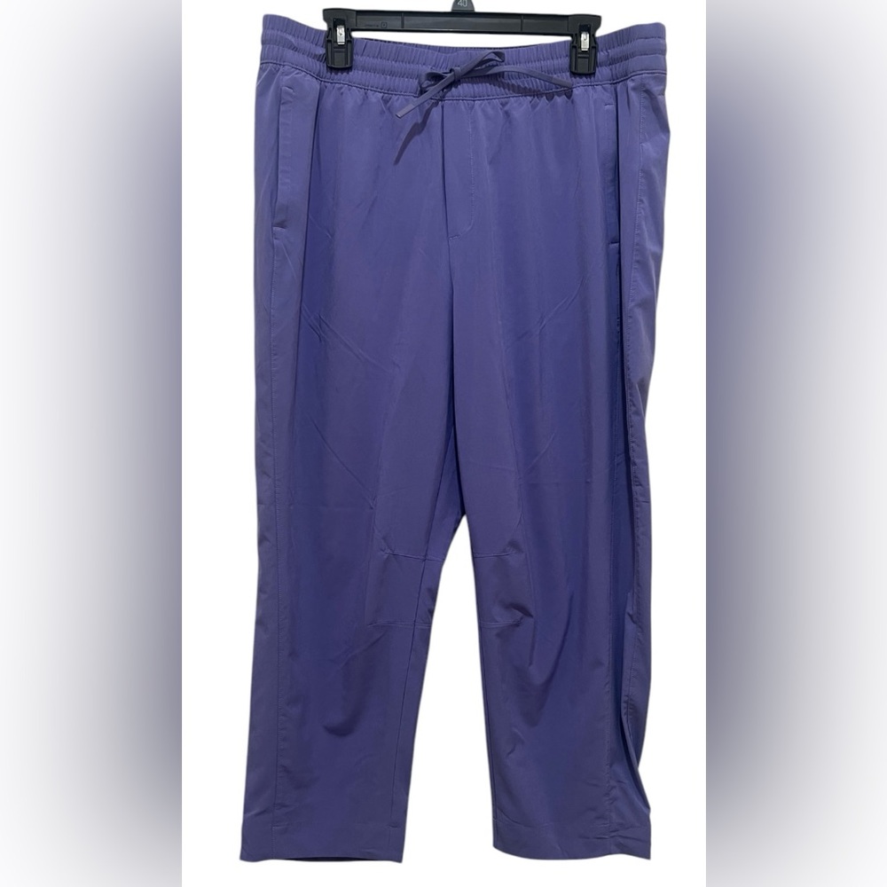Athleta Arrival women’s 16 dark Adonis blue periwinkle purple capri ankle pants